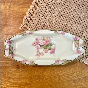 Antique Prussia Royal Rudolstadt Hand Painted Dish